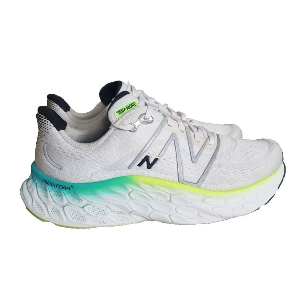 New Balance Fresh Foam More V4 White Electric Teal size Men's Size 11 D MMORWT4 - Picture 2 of 12